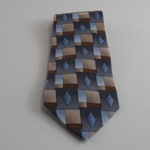 Cocktail Collection Blue / Brown Men's Tie 4" x 57"